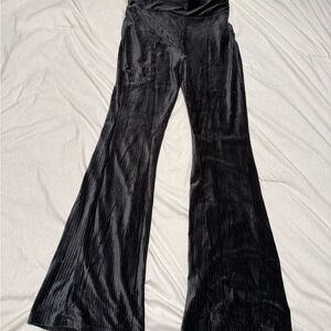 No Boundaries Black Velvet Flare Pants